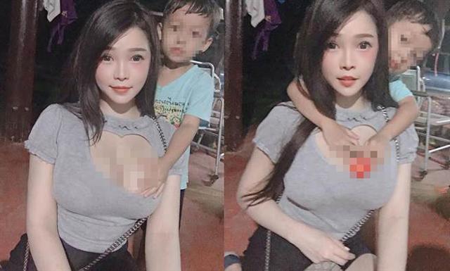 Điều bất ngờ phía sau bức ảnh bé trai đặt tay lên vòng một của cô giáo ngực amp;#34;khủngamp;#34; - 1