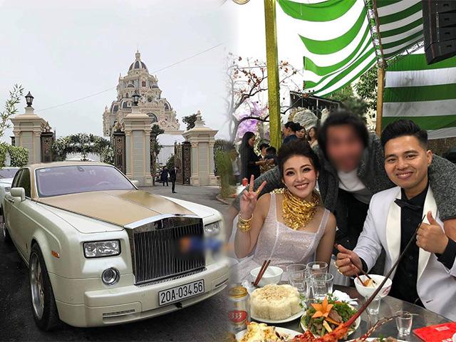 Đám cưới siêu khủng ở Nam Định: Bố vợ tặng 200 cây vàng, rước dâu bằng xe Rolls-Royce