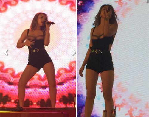 Mặc váy gợi cảm khoe vòng 1 ngồn ngộn, Phương Mai và loạt sao hốt hoảng vì... tụt váy - 11