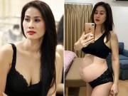 Bà bầu - Bỗng vác bụng bầu khi đang làm mẹ đơn thân, Thân Thúy Hà lại gây trầm trồ vì vóc dáng