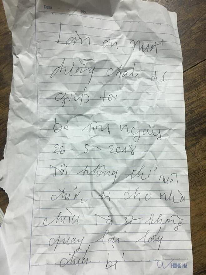 Bỏ con tại chùa, người mẹ để lại lời nhắn: “Tôi sẽ không quay lại lấy đứa bé” - 2