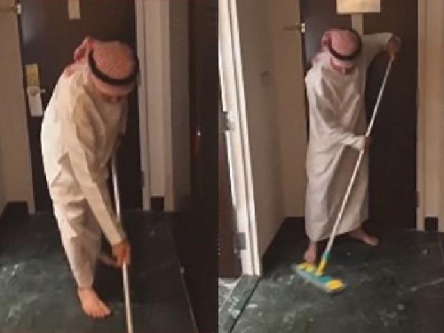 Thân phận hoàng gia nhưng Quàng tử Đức Huy lại phải đi làm phục vụ phòng