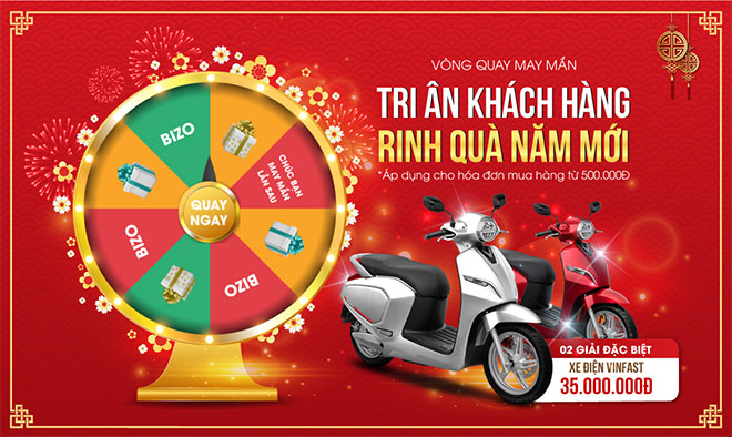 Chúc mừng khách hàng đầu tiên trúng xe máy điện Vinfast trị giá 35,000,000đ - 1