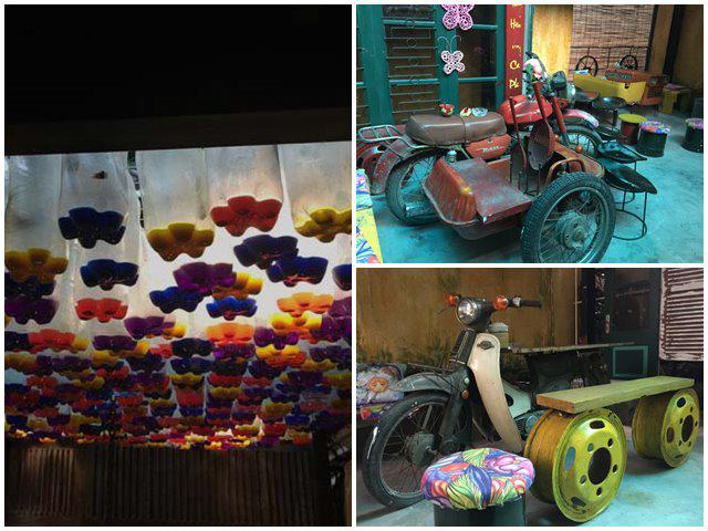 Dùng rác tạo không gian độc đáo, 3 chàng trai 8X khiến khách Tây trầm trồ