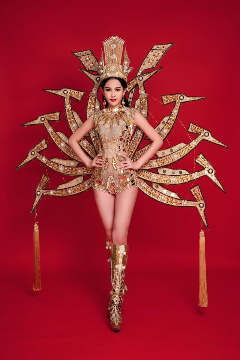 Dát vàng cho bộ quốc phục, Ngân Anh vẫn tiếp tục... bại trận tại Miss Intercontinental 2019 - 2