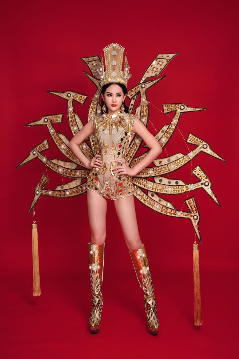 Dát vàng cho bộ quốc phục, Ngân Anh vẫn tiếp tục... bại trận tại Miss Intercontinental 2019 - 3