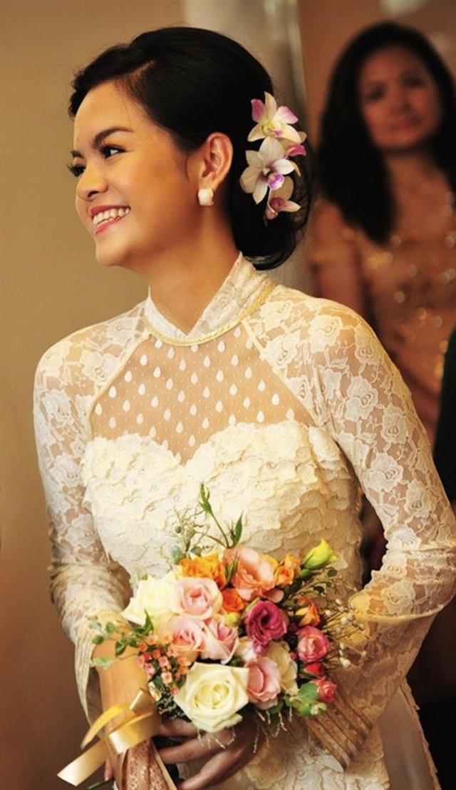 Không phải xanh hay đỏ, trắng mới là gam màu được nhiều mỹ nhân lựa chọn trong ngày cưới - 10