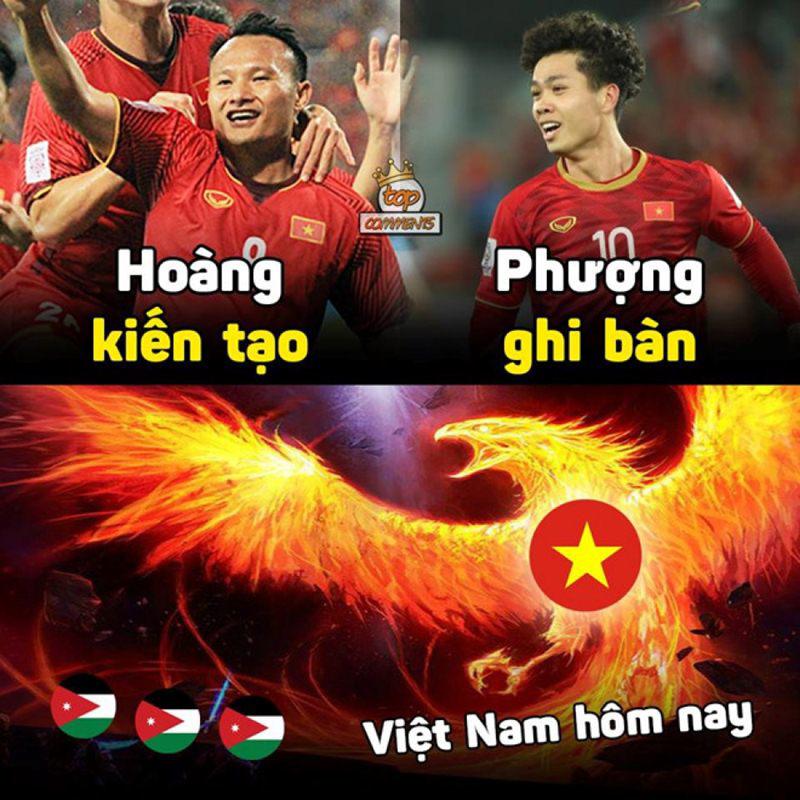Thắng Jordan để vào tứ kết Asian Cup 2018, đội tuyển Việt Nam đã khiến không chỉ cổ động viên nước nhà mà cả thế giới phải bất ngờ. Ngay khi trận đấu kết thúc, cộng đồng mạng đã đua nhau chế hàng loạt ảnh hài hước.
