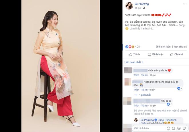 Lê Phương bất ngờ ẩn ý đang mang thai, mong muốn con sẽ trở thành tiểu Hoa hậu? - 1