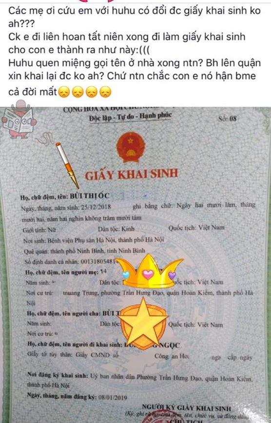 Mẹ bỉm sữa kêu cứu vì chồng đặt tên amp;#34;cực độcamp;#34; cho con, ai ngờ dân mạng amp;#34;lầy hơnamp;#34; - 1
