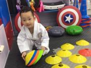 Làm mẹ - Ngã chỏng chơ khi tập võ, con trai Ly Kute vẫn được khen ầm ầm vì quá đáng yêu