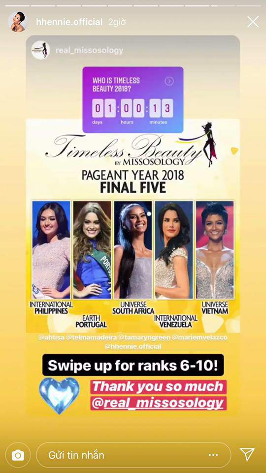 Hamp;#39;Hen Niê vào top 5 Hoa hậu đẹp nhất thế giới, Phương Khánh bất ngờ bị loại - 1