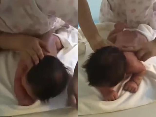 Em bé sơ sinh 23 ngày tuổi đã biết gọi tiếng amp;#39;mẹamp;#39; rõ ràng, cả gia đình sửng sốt - 1