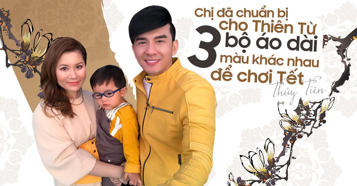 Bà xã Đan Trường: Mong đợi 3 ngày Tết để diện áo dài cho con trai - 1