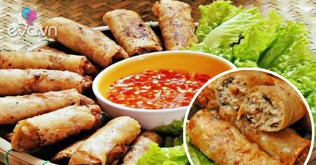 Cách làm nem rán ngon giòn rụm cho mâm cơm truyền thống tròn vị