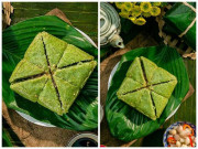 Bếp Eva - 3 Cách gói bánh chưng bằng tay, khuôn vuông đẹp, bánh xanh