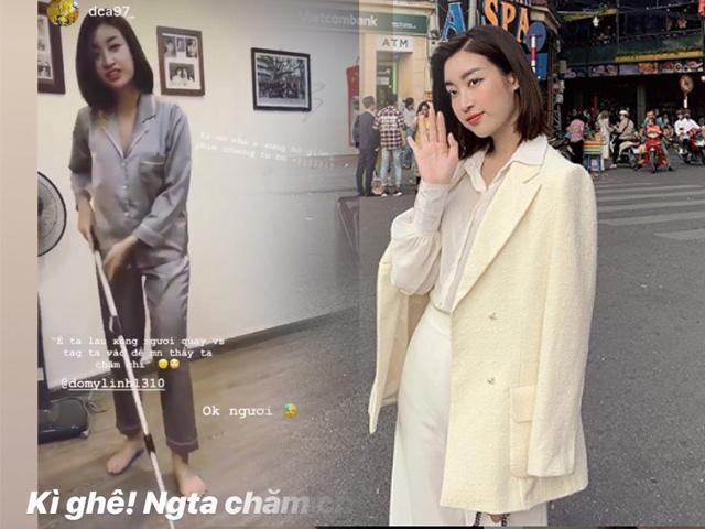 Khi cả nước chưng diện đón Tết thì Đỗ Mỹ Linh gây sốc với bộ đồ lụa đầy... tần tảo