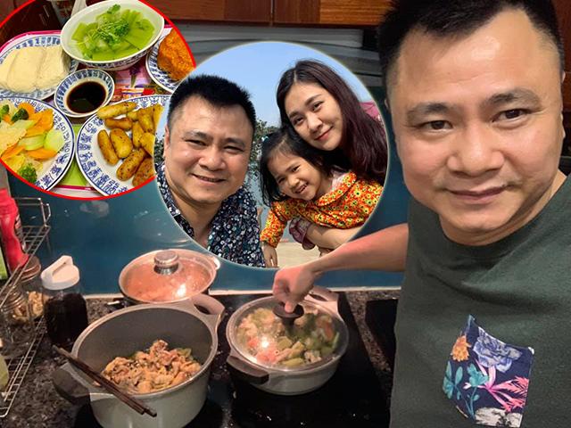 Lên chầu oai nghiêm, không ngờ ngoài đời, Táo Giao thông Tự Long rất khéo nấu ăn chiều vợ hai