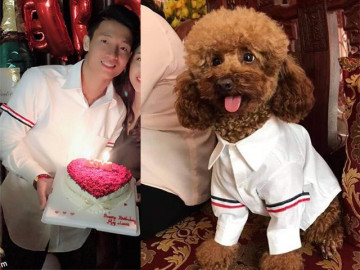 Diện đồ giống siêu sao là xưa rồi, đụng hàng với chó... như Bùi Tiến Dũng mới chất!