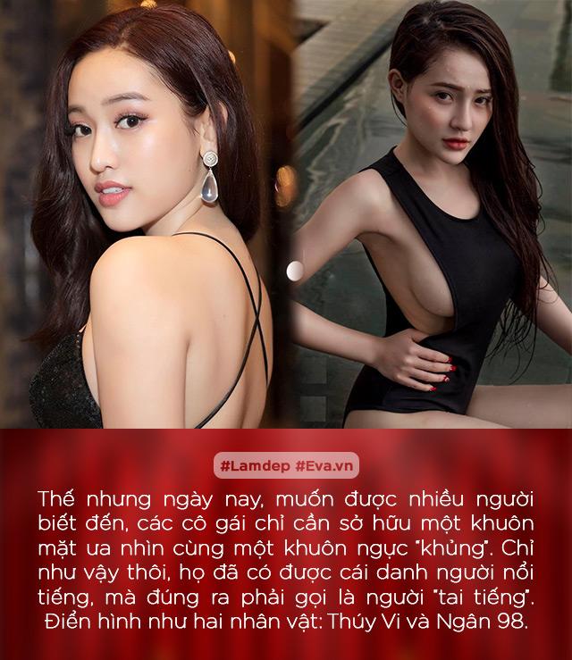 Nổi tiếng giờ dễ vậy, cứ ưa nhìn, có vòng 1 khủng như Thuý Vi, Ngân 98 ắt “lên hương”? - 2