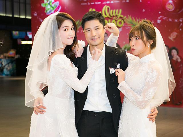 Ngọc Trinh - Diệu Nhi thi nhau mặc áo cưới, phải làm sao khi chỉ có 1 chú rể?