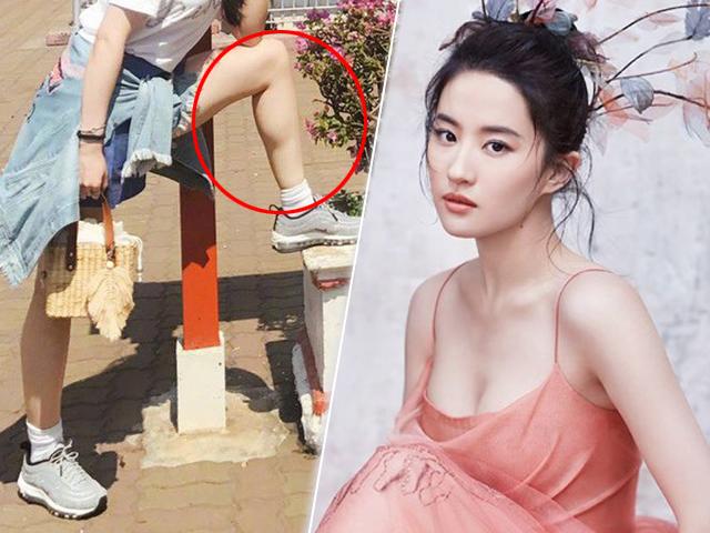 Cứ ngỡ Lưu Diệc Phi đẹp hoàn hảo, ai ngờ cô sở hữu đôi chân cơ bắp như này