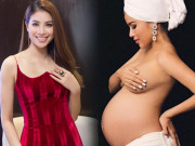 Giải trí - Thực hư thông tin Hoa hậu Phạm Hương lộ ảnh bầu "vượt mặt"