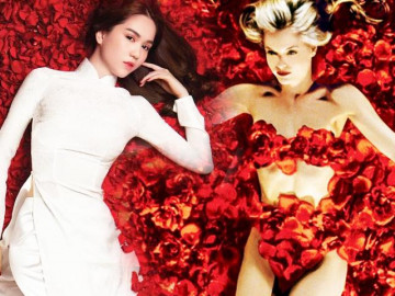 Mê đắm cảnh thiếu nữ khỏa thân giữa thảm hoa hồng từng được Ngọc Trinh "mượn" ý tưởng