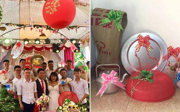 Hội bạn thân amp;#34;lầy lộiamp;#34; tặng quà cưới khiến quan khách đỏ mặt, cô dâu tươi như hoa - 6