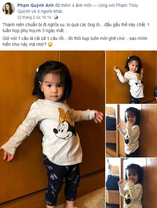 Hào hứng đi học nhưng sự thật, biểu hiện của con gái khiến Phạm Quỳnh Anh amp;#34;đứt hết cả ruộtamp;#34; - 1