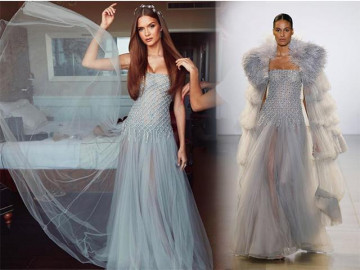 Thiên thần Victoria's Secret toả sáng với váy Công Trí trên thảm đỏ Oscar 2019