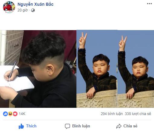 Xuân Bắc khoe ảnh con trai giống hệt Chủ tịch Kim Jong-Un, dân mạng phán đoán tương lai - 1