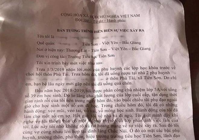 vu 'to' xam hai hang chuc nu sinh o bac giang: thay chu nhiem tuong trinh gi? - 1