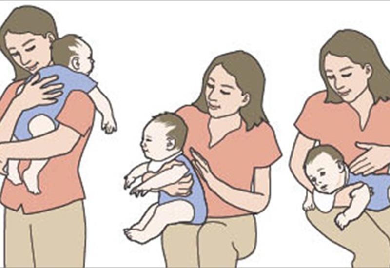 Nếu bé không được vỗ hay xoa để ợ hơi, bé có thể bị trớ sữa hoặc thức giấc và khóc. Sau khi ăn, bé cần được xoa và vỗ để khí trong bụng được thoát ra. 
