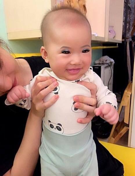 Nghi JustaTee trang điểm mắt cho con gái 5 tháng, dân mạng nói gay gắt - 2