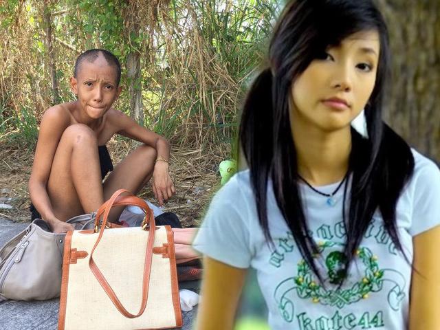 Nhan sắc thực của người đẹp ăn xin Thái Lan trước khi thân tàn ma dại