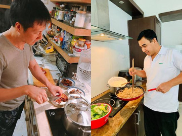 Những đại gia của mỹ nhân Việt chăm chỉ vào bếp, nấu ngon hơn cả vợ