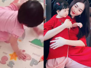 Giải trí - Con gái xinh xắn của Hoa hậu Đặng Thu Thảo gần 1 tuổi đã biết làm việc nhà giúp mẹ