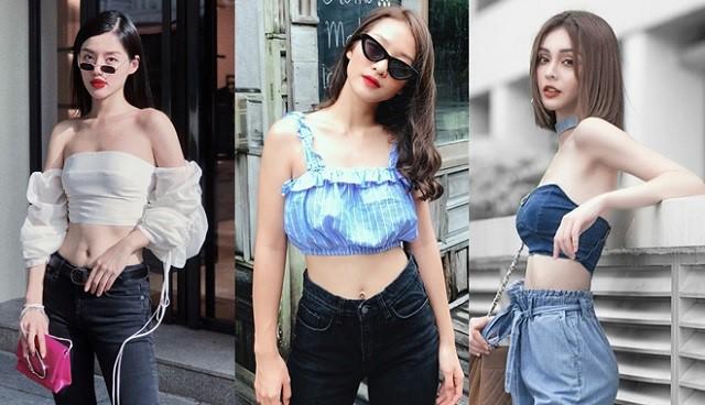 Bộ sưu tập áo chỉ bằng 1 gang tay cực gợi cảm của Elly Trần và dàn mỹ nhân Việt - 12