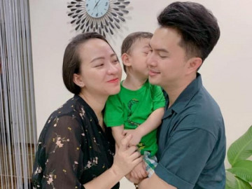 Bà xã Nam Cường mang bầu lần hai, không muốn tiết lộ về giới tính của em bé