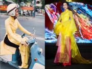 Thời trang - Chẳng có Hoa hậu nào như H'Hen Niê: mặc áo dài thướt tha chạy xe máy đi diễn
