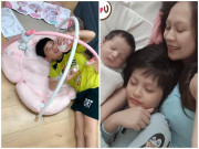 Làm mẹ - Sinh con thứ hai muộn mằn, mỹ nhân Việt chẳng ngờ con lớn lại đối xử với em thế này!