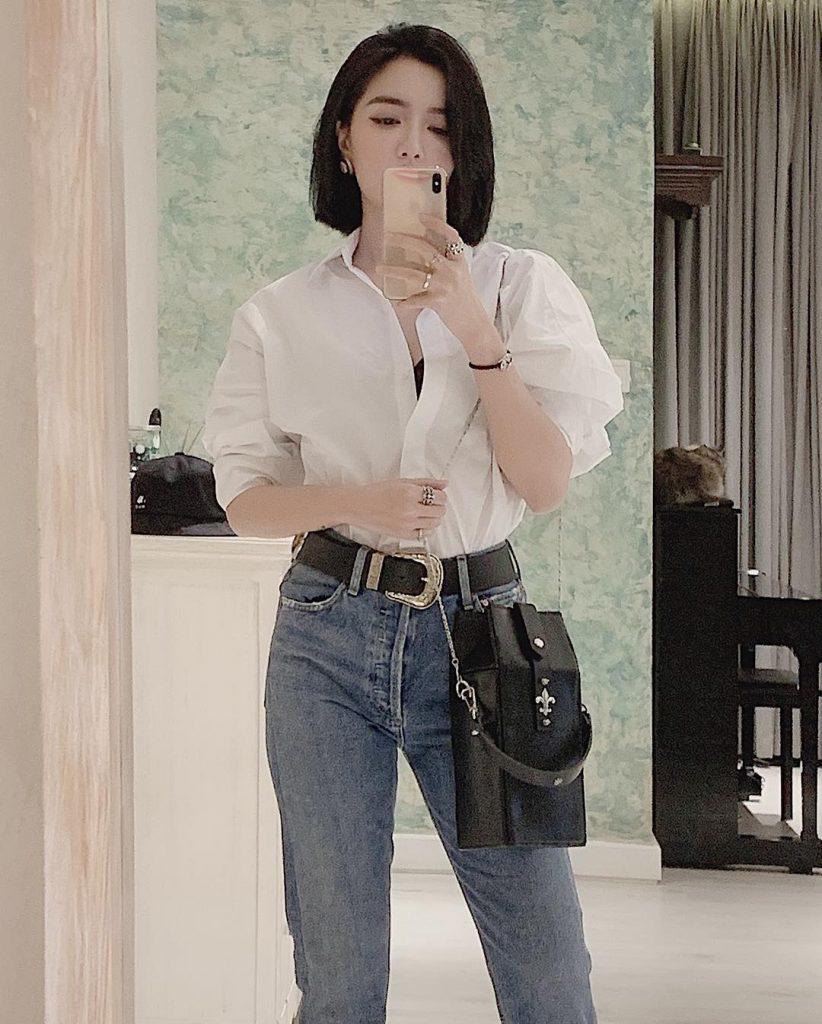 Thổi bùng trào lưu sơ mi buông cúc là Kỳ Duyên, nhưng mặc đẹp tinh tế lại là Bích Phương - 2