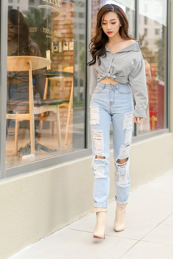 Thổi bùng trào lưu sơ mi buông cúc là Kỳ Duyên, nhưng mặc đẹp tinh tế lại là Bích Phương - 12