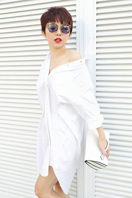 Thổi bùng trào lưu sơ mi buông cúc là Kỳ Duyên, nhưng mặc đẹp tinh tế lại là Bích Phương - 14