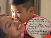 Giải trí - Những dòng chữ nguệch ngoạc trong dòng nhật ký của con trai Vân Hugo gây xúc động