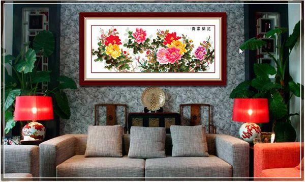 Mẫu tranh thêu chữ thập treo trong nhà rước tài lộc quanh năm - 6