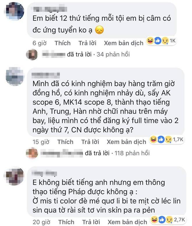 chet cuoi voi ung vien "lay loi" muon lam tiep vien hang khong nhung "luc bat tong tam" - 7