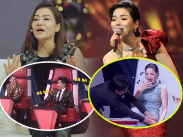 Sự cố ngượng đỏ mặt của Thu Minh, Lệ Quyên trên sóng truyền hình: Oan gia vì cái mic!
