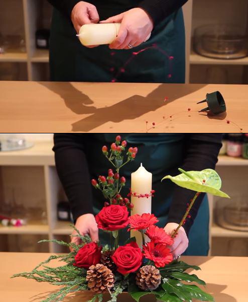 Cách cắm hoa để bàn đẹp lộng lẫy ai cũng khen khéo tay - 9